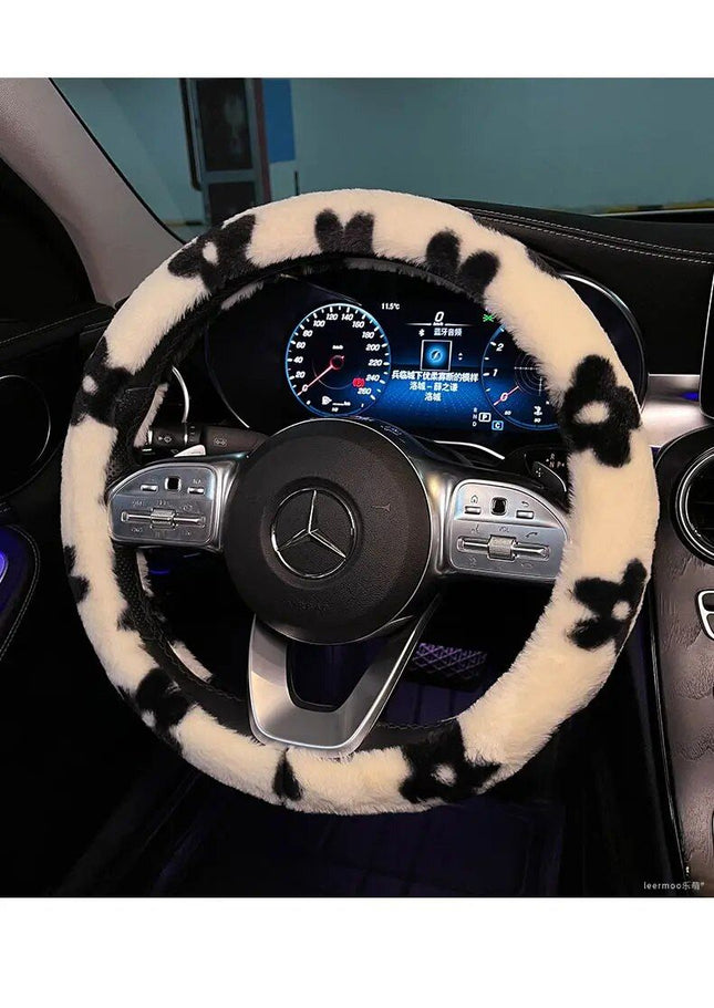 Plush Winter Car Steering Wheel Cover - Wnkrs