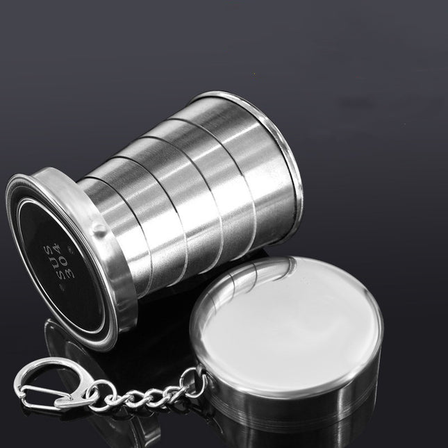 Tasse pliante compacte en acier inoxydable