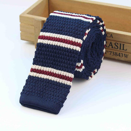 Knitted Striped Men's Ties - Wnkrs