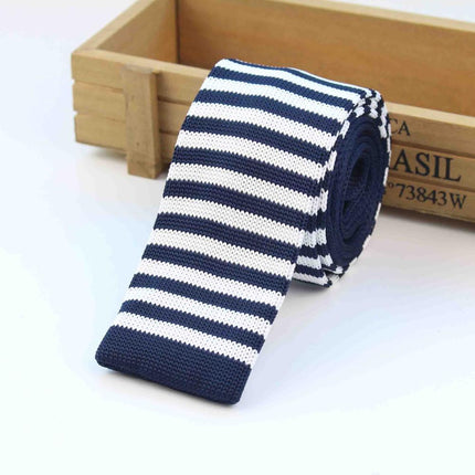 Knitted Striped Men's Ties - Wnkrs