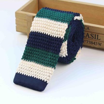 Knitted Striped Men's Ties - Wnkrs