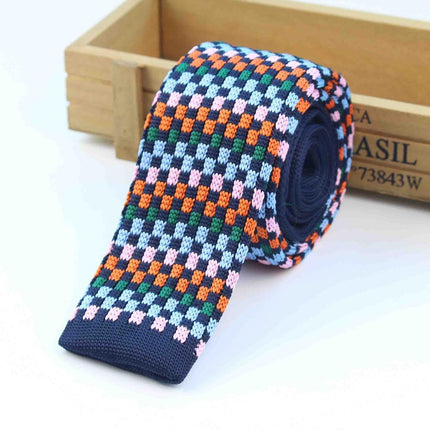 Knitted Striped Men's Ties - Wnkrs