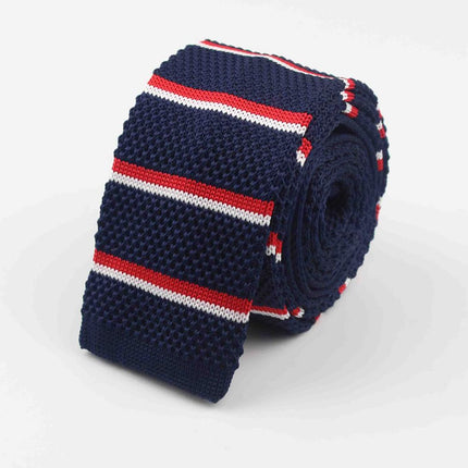 Knitted Striped Men's Ties - Wnkrs