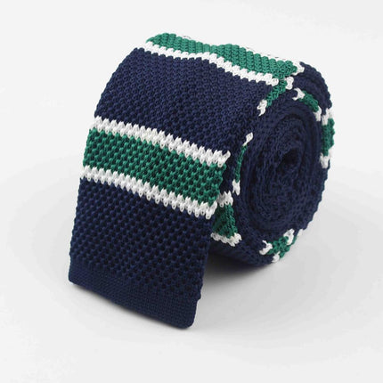 Knitted Striped Men's Ties - Wnkrs