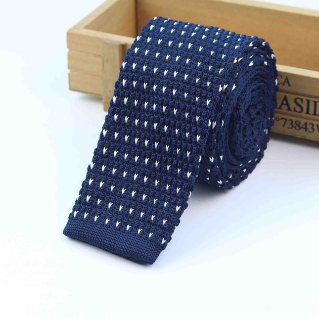 Knitted Striped Men's Ties - Wnkrs