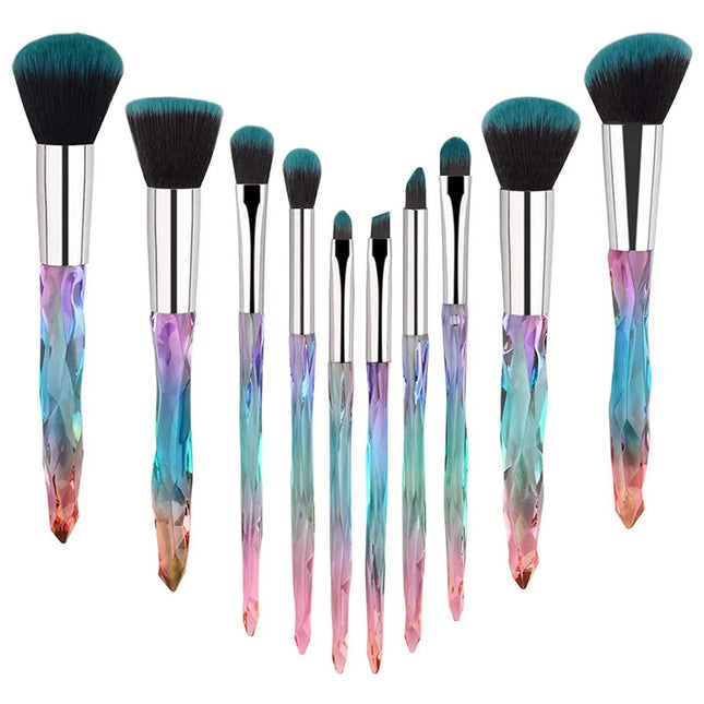 10-Piece Professional Makeup Brush Set - Wnkrs