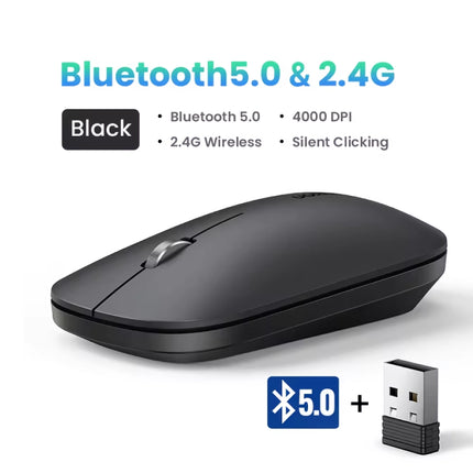 Dual-Mode Wireless Bluetooth Mouse