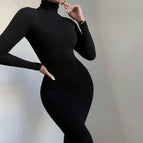 Col Roulé Noir / XL