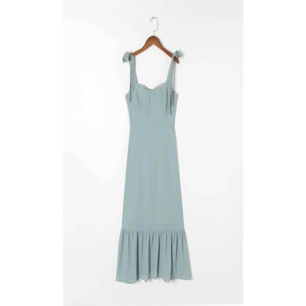 Women's Casual Ruffled Maxi Dress - Wnkrs