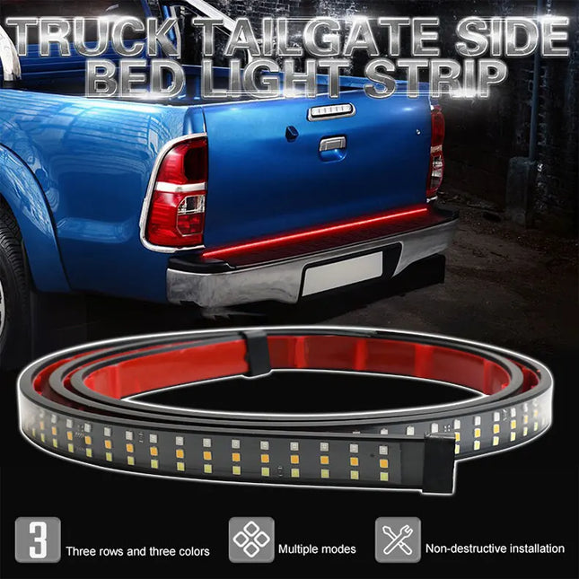 Tira de luces LED para portón trasero de camiones, 12 V, 48/60 pulgadas