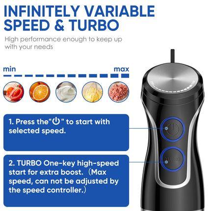 Batidora de mano de inmersión 5 en 1