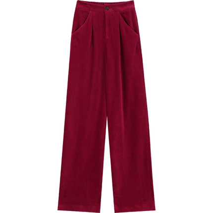 Pantalon en velours côtelé à la mode coréenne