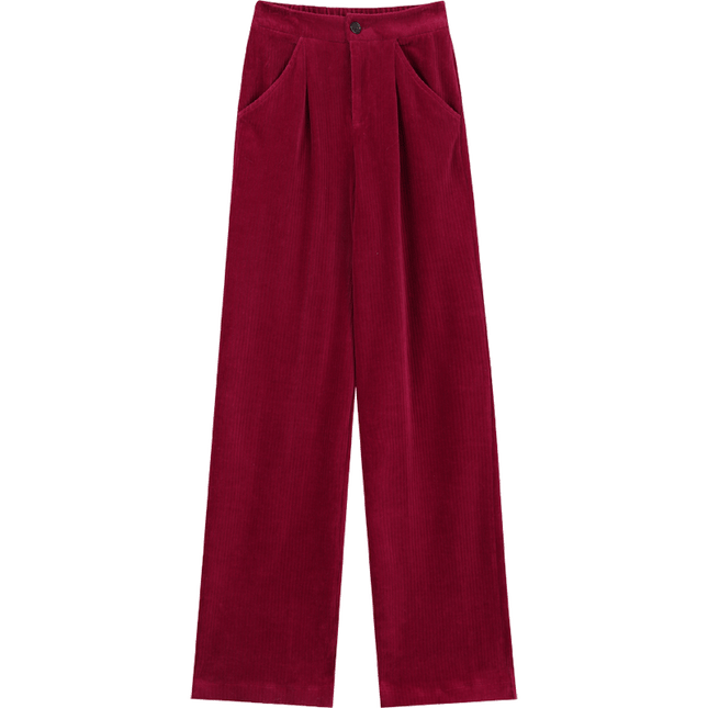 Pantalones de pana de moda coreana