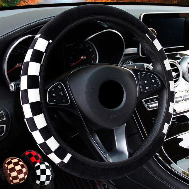 Universal Plush Auto Steering Wheel Cover - Wnkrs