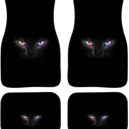 Black Cat Universal Car Floor Mats - Wnkrs