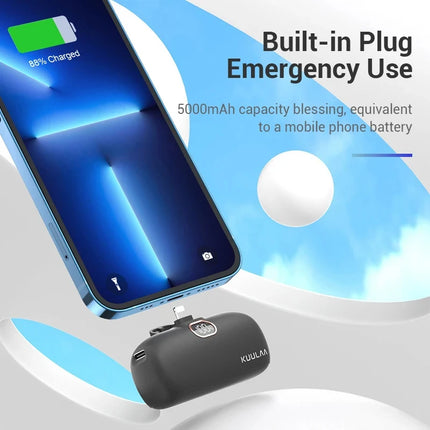 5000mAh Mini Power Bank with Fast Charging and Digital Display