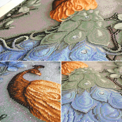 Meian, Special Shape, Diamond Embroidery, Animal, Peacock, 5D, Diamond Painting, Cross-stitch, 3D, Diamond Mosaic, Decoration, Christmas - Wnkrs