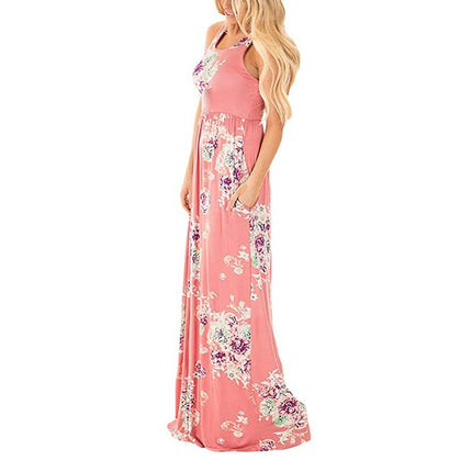 Romantic Bohemian Summer Long Floral Women’s Dress - Wnkrs