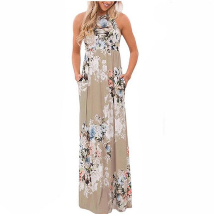 Romantic Bohemian Summer Long Floral Women’s Dress - Wnkrs