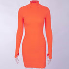 vestido naranja