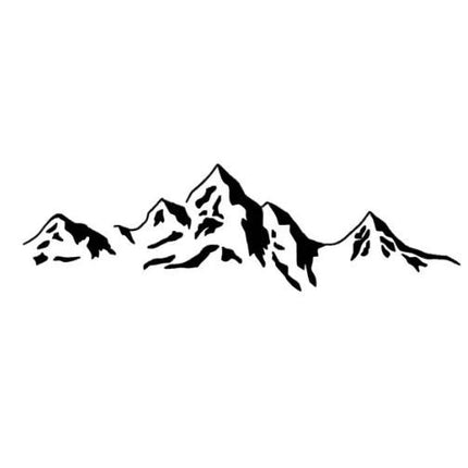 Waterproof Mountain Decal - Vinyl Car Sticker for Laptops and Auto Decor - Wnkrs