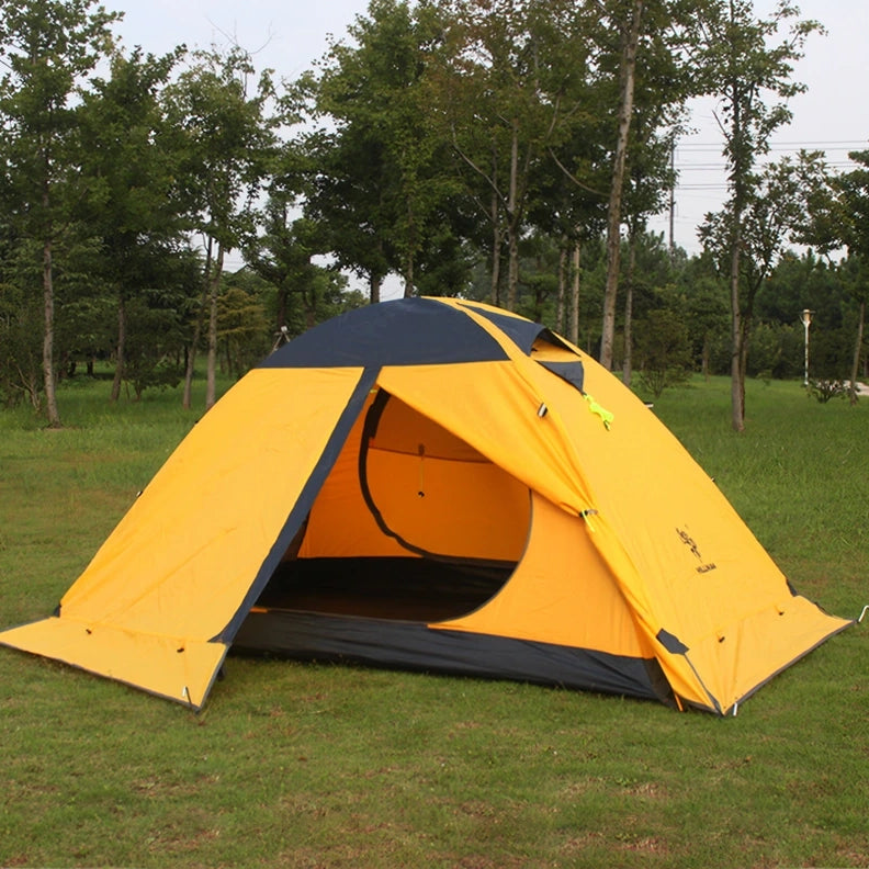 Double-Layer Camping Tent with Snow Skirt