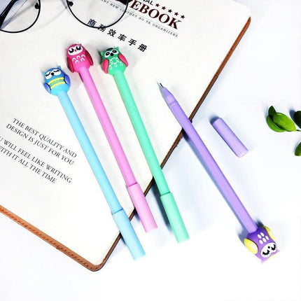 Cute Cartoon Owl Gel Pens, 24-Pack - Wnkrs