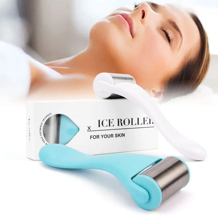 Rodillo facial refrescante de acero inoxidable: reafirma y levanta la piel