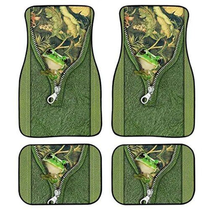 Red Rose Printed All-Weather Car Floor Mats (Set of 4) - Wnkrs