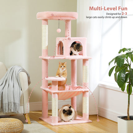 Torre de árbol para gatos de varios niveles