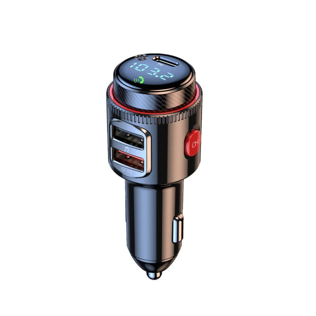 PD30W+QC 3.0 Bluetooth 5.4 Car FM Transmitter with Handsfree and Fast Charging