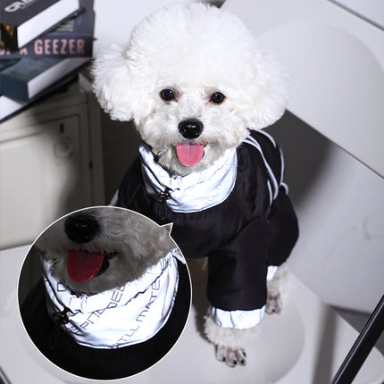 Chaqueta de invierno cálida y reflectante para perros pequeños y medianos