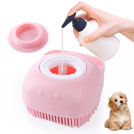 Cepillo de baño de silicona para perros