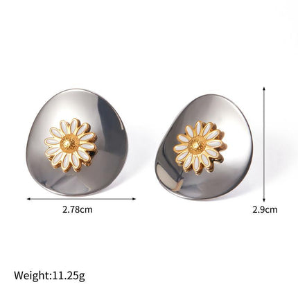 18K Gold-Plated Daisy Stud Earrings