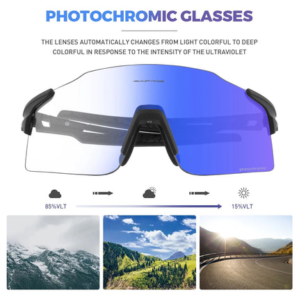 Photochromic UV400 Cycling Sunglasses for Men and Women - Wnkrs