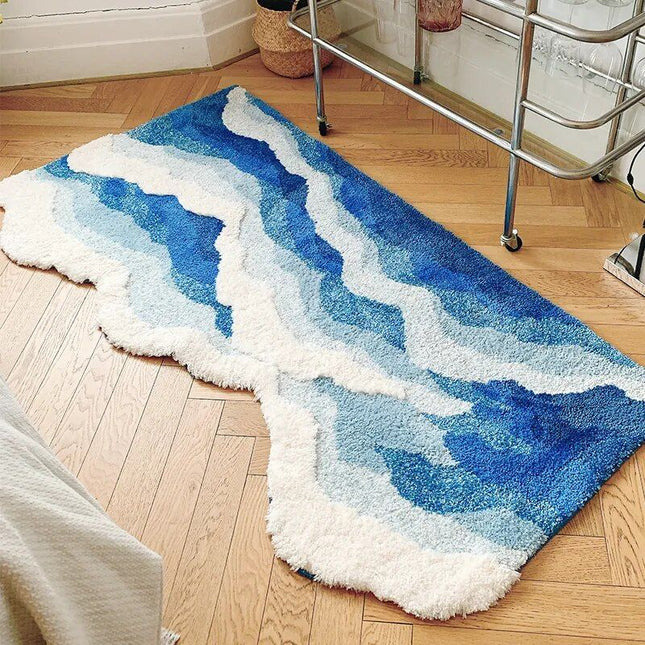 Aesthetic Tufting Ocean Bedroom Rug - Wnkrs