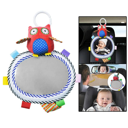 Baby Car Mirror with Plush Animal Toys - Wnkrs