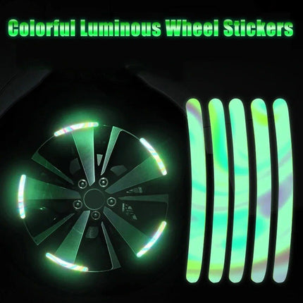 Reflective Wheel Rim Safety Stickers for Cars and Motorcycles - Wnkrs