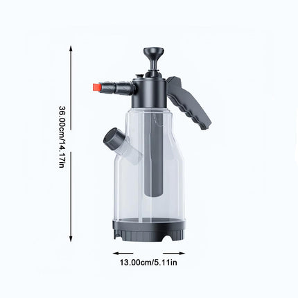 Pulvérisateur de mousse pneumatique 2L - Bouteille de lavage de voiture haute pression avec corps épais