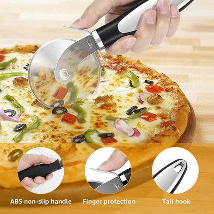 Pizza Cutter Wheel Kitchen Pizza Slicer Cutting Tool Stainless Steel Easy To Cut - Wnkrs