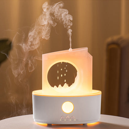 Rain Cloud Ultrasonic Aroma Diffuser & Humidifier with 3-Color LED Light & Remote Control