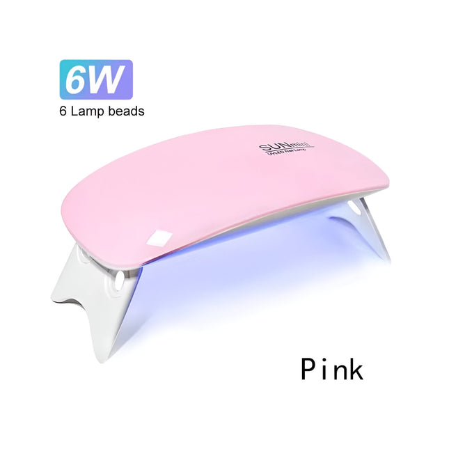 Mini lampe UV LED portable pour sèche-ongles 6 W pour usage domestique avec câble USB