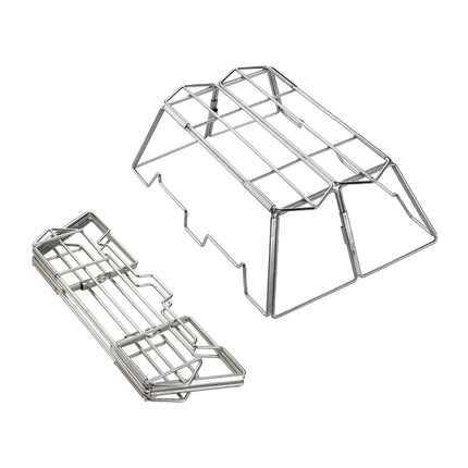 Ensemble de barbecue pliable et portable en acier inoxydable