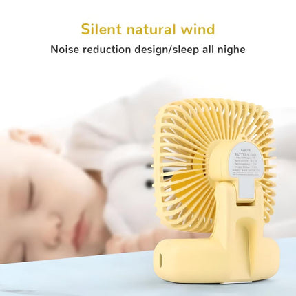 Portable USB Rechargeable Mini Handheld Fan