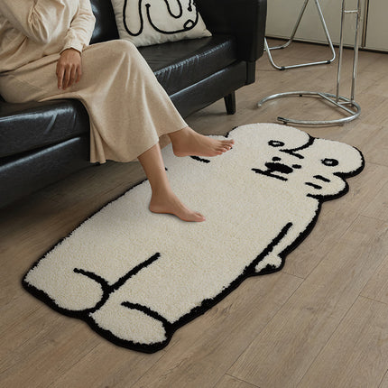 Tapis antidérapant de luxe moderne pour salon et chambre à coucher