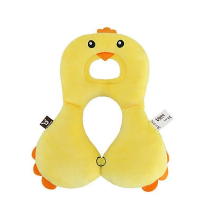 Kids' Cartoon Animal U-Shaped Neck Pillow - Comfort & Protection for Car Travels - Wnkrs