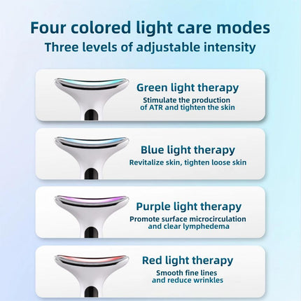 Appareil de lifting du cou et du visage avec thérapie LED