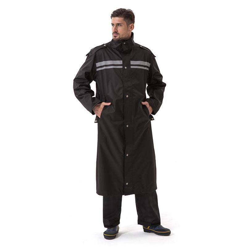 Men’s Long Oxford-Cloth Raincoat