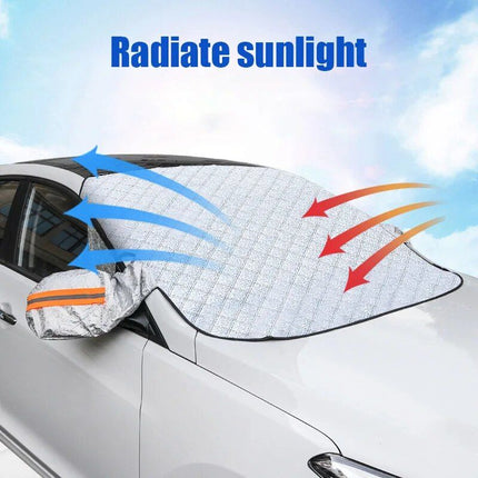 Multipurpose Magnetic Car Windshield Protector – Snow, Ice, and Sun Cover - Wnkrs