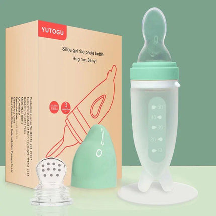 Dolphin-Themed Baby Feeding Spoon with Cereal Dispenser - Wnkrs